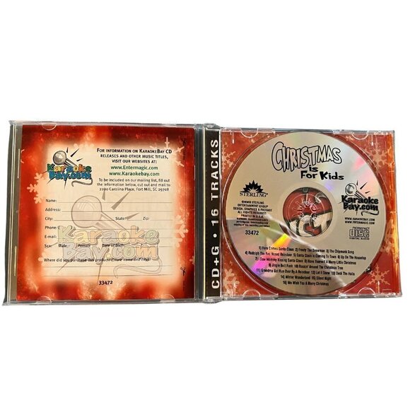 Karaoke Christmas is For Kids CD with Lyrics - Picture 3 of 3